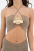 Top con tiras para cruzar y pantalon largo tejido