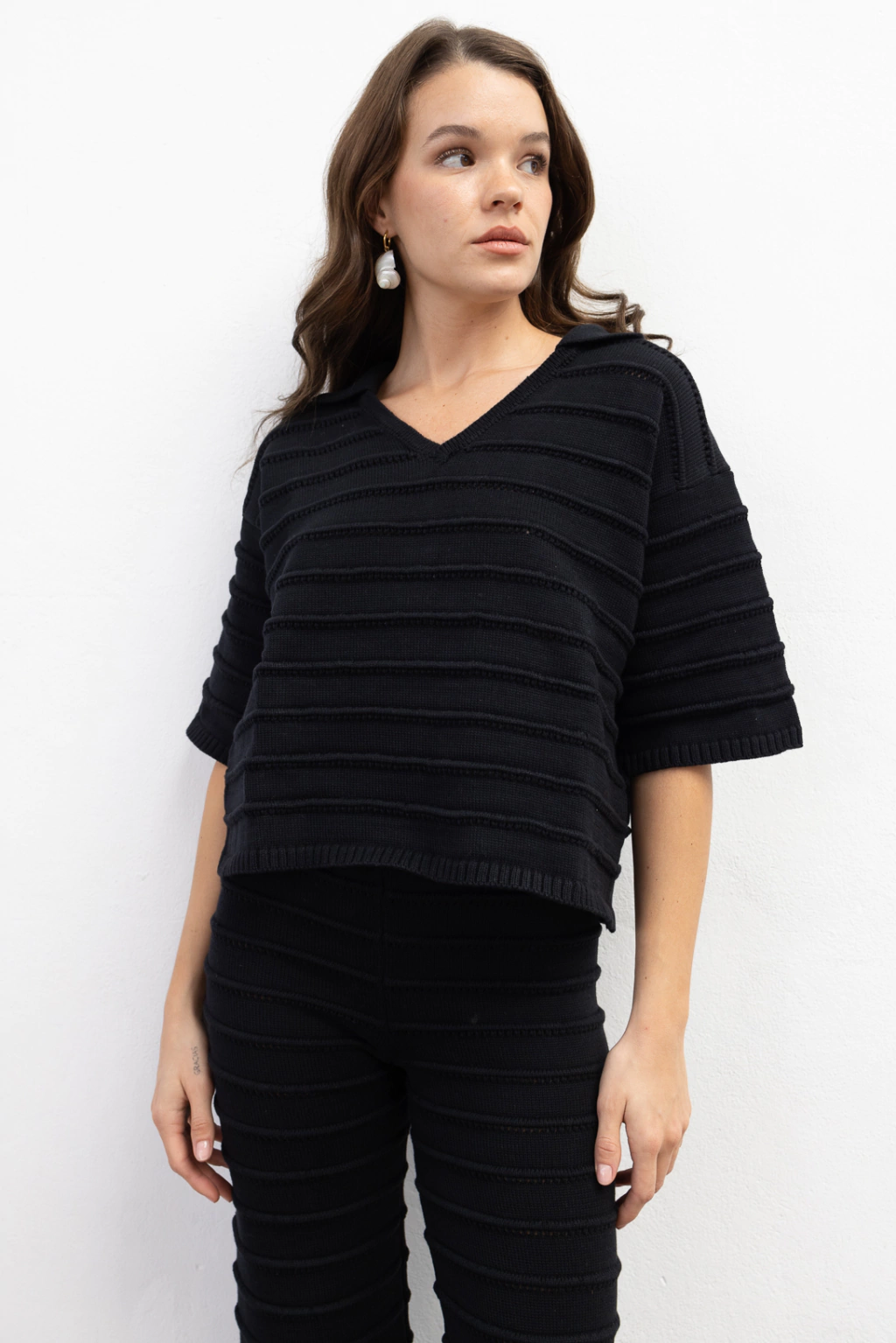 Cardigan Palma Negro thumbnail 3