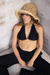 Bikini con escote en U con tiras largas regulables