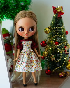 Vestido Florido e Xadrez - comprar online
