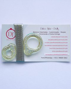 Pullring transparente and glitter