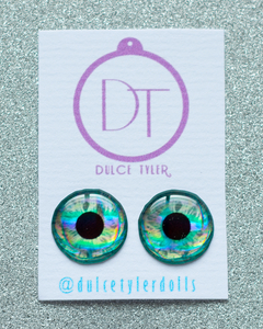 Blythe Eyechips EYEB034S Holographic Grey Green