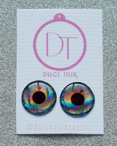 Eyechips pra Blythe EYEB039S Holográfico Cinza Azulado