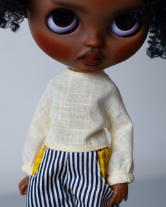Blusa Manga Bufante Cambraia Amarelo