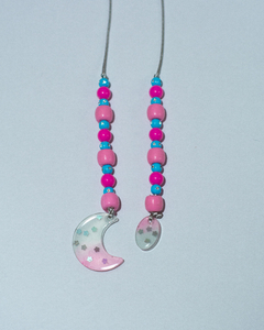 Pullrings lua rosa e azul