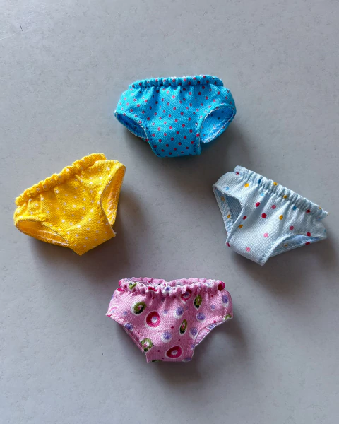 Set 4 panties for Blythe - White and Purple - (cópia) - (cópia) - (cópia) - buy online