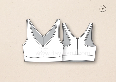 Ref.: TP103 - Top Fitness com franzido no busto - Com vídeo aula