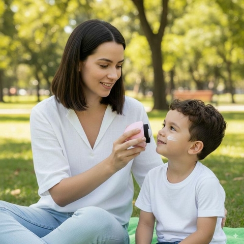 AplicaFácil – Aplicador de Protetor Solar Infantil, Recarregável e Portátil - comprar online