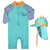 Macacão com Proteção UV 50+ Dino com Chapéu - Que Amor! Baby Boutique | Porque Mãe sabe o que é melhor