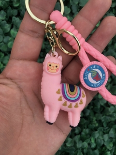 Llama Rosa Llavero en internet