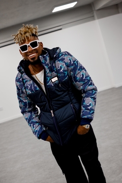 Imagen de Campera de Hombre Combinada 100 % impermeable