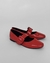 Sapatilha Maxi Fivela Verniz Vermelho