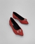 Sapatilha Bico Fino Ilhós Vermelho - comprar online