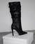 Bota Efeito Sanfonado Preto