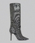 Bota Brilho Cano Alto Prata - comprar online