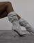 Bota Efeito Sanfona Off White - Rose Almeida Calçados