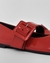 Sapatilha Maxi Fivela Verniz Vermelho na internet