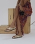 Papete Estilo Chinelo Metalizada Ouro Light