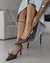 Scarpin Slingback Coração Cacau