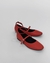 Sapatilha Mini Fivelas Vermelho