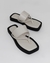 Papete Toe Tiras Grossa Off White - Rose Almeida Calçados