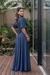 Vestido Vallentina - Azul Marinho - DONATELLA - MODA MODESTA