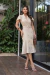 Vestido Júlia Saia Evasê Linho Bordado + Cinto - Cappuccino - comprar online