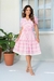 Vestido Ariane - Branco c/ Bordado Rosa Barbie - comprar online