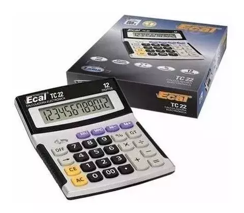 CALCULADORA "ECAL" TC 22 CHICA 12DG (4073)