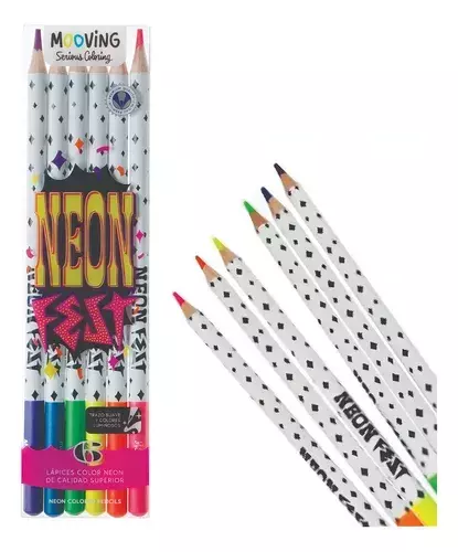 LAPICES " MOOVING " NEON x6u(853)