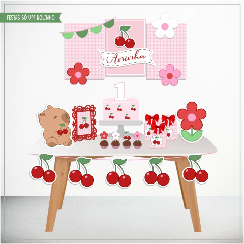 Arquivo de Corte: Kit Só Um bolinho Cerejinha | STUDIO E PDF - comprar online