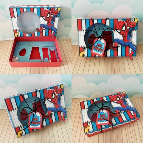 Arquivo de Corte | Caixa Mini Confeiteiro Homem Aranha - comprar online
