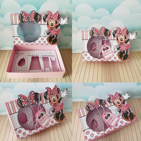 Arquivo de Corte | Caixa Mini Confeiteiro Minnie Rosa - comprar online