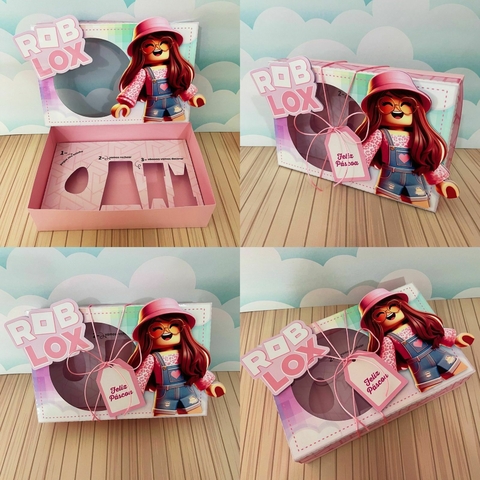 Arquivo de Corte | Caixa Mini Confeiteiro Roblox Menina - comprar online