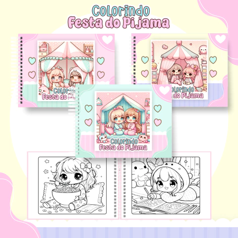 Arquivo Digital | Colorindo Book Festa do Pijama - comprar online