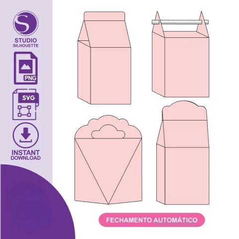 Arquivo de Corte | Combo Caixas com Fechamento Automático #02 - comprar online