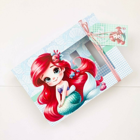 Arquivo de Corte | Caixa Mini Confeiteiro Ariel Cute - comprar online
