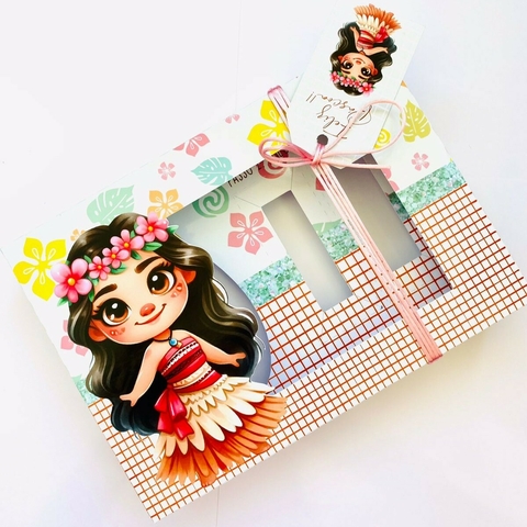 Arquivo de Corte | Caixa Mini Confeiteiro Moana Cute - comprar online