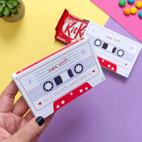 Arquivo Digital | Caixinha Fita Cassete 2 | Dia dos Namorados - comprar online