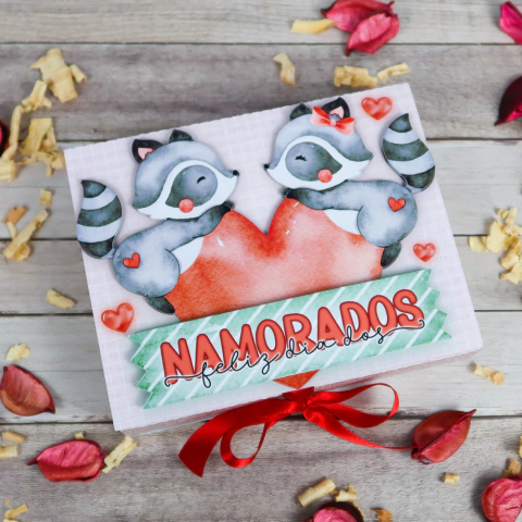 Arquivo Digital | Caixa 2 Chaveiros Coração | Dia dos Namorados - comprar online