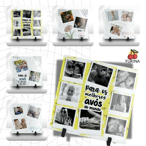 Arquivo Digital | Pack Sublimação Azulejos Avós 2025 Fotos #85 | Dia dos Avós - comprar online