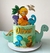Arquivo de Corte: Topo de Bolo em Camadas Dinossauros Cute 040 - comprar online