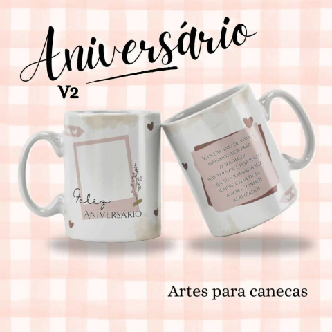 Arquivo Digital | Pack Sublimação Canecas Aniversário #04 - comprar online