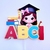 Arquivo de Corte: Topo de Bolo Formatura Menina Abc 044 - comprar online