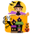 ARQUIVO DE CORTE TOPO DE BOLO BRUXINHA HALLOWEEN 012