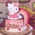 Arquivo de Corte: Topo de Bolo Arco Iris e Hello Kitty 008 - comprar online
