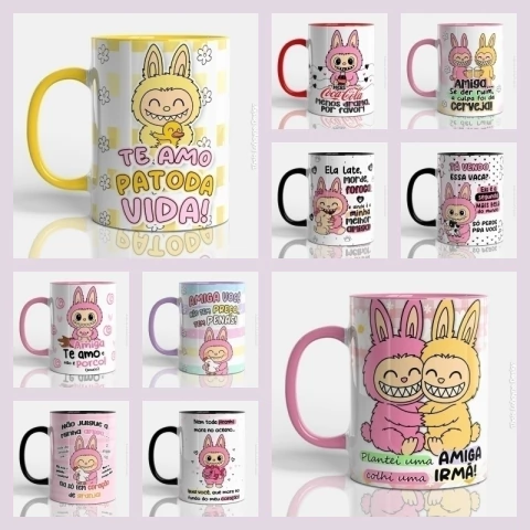 Arquivo Digital | Sublimação Canecas Labubu Amigas - comprar online
