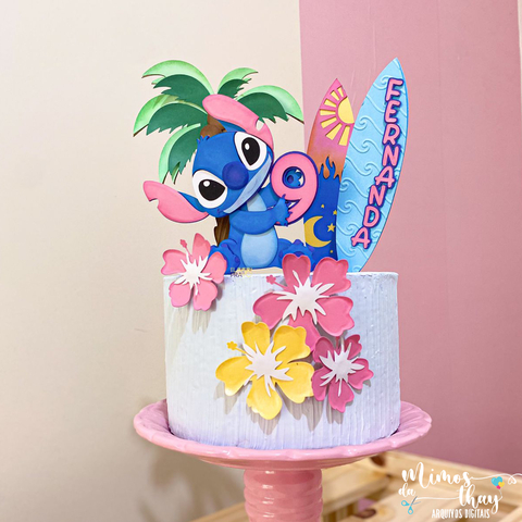 ARQUIVO DE CORTE TOPO DE BOLO LILO E STITCH 003