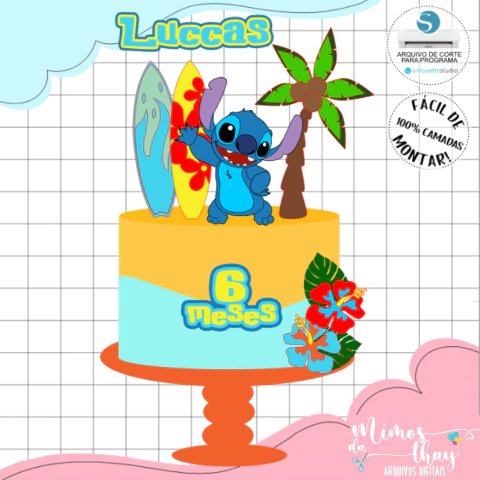 ARQUIVO DE CORTE TOPO DE BOLO LILO E STITCH 004