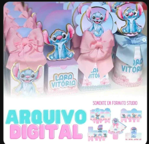 Arquivo de Corte: Kit Festa Stitch Aquarela #24 | Studio - comprar online